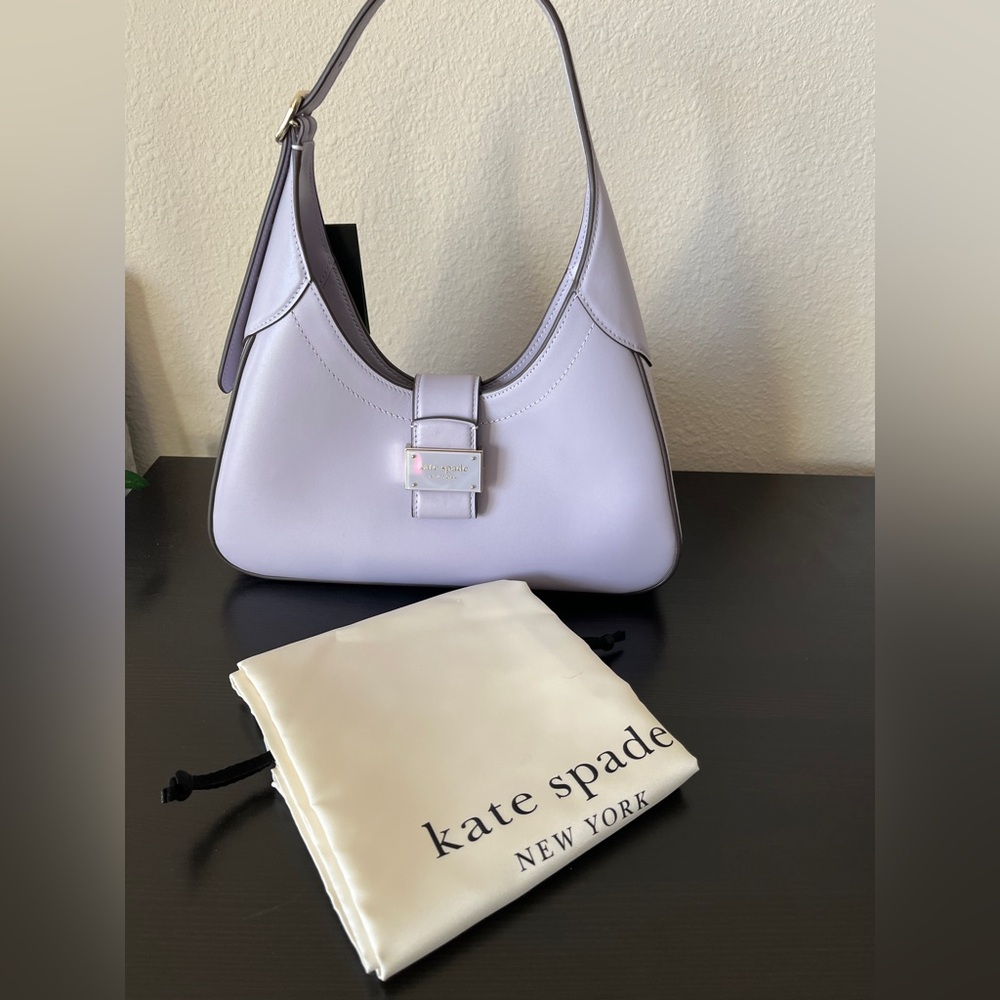 Kate Spade purple Nouveau small leather shoulder bag